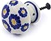 Polish Pottery 1Â¼-inch Drawer Pull Knob Made by Ceramika Artystyczna (Flower Pads Theme) + Certificate of Authenticity