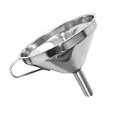 6" Stainless Steel Funnel w/removable Strainer Wide Mouth - Great Quality!