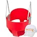 High Back Full Bucket Toddler Infant Swing Seat With Bonus Hat - Seat Only, Red