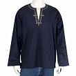 Mens Embroidered Kurta Casual Cotton Shirt India Chest 46 inches (gsk583a)