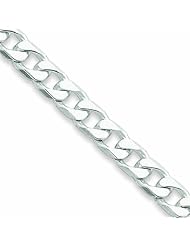 Sterling Silver Polished 6.5mm Curb Chain