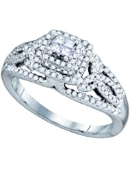 0.51CTW DIAMOND "BELLAGIO" INVISIBLE BRIDAL RING