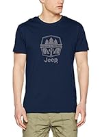 Jeep Camiseta Manga Corta O100661 (Azul / Gris Claro)