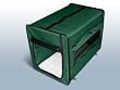 Faltbare Hundebox / Auto Transportbox / Transporth�tte / Hundeh�tte M Gr�n