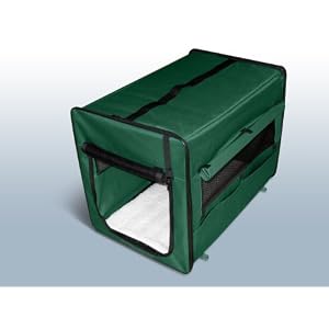 Faltbare Hundebox / Auto Transportbox / Transporthütte / Hundehütte L Grün