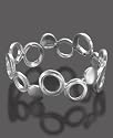 Fossil Silvertone Mixed Metal Link Bangle Bracelet