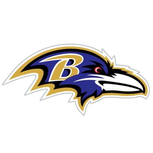 Baltimore Ravens 12-inch Die Cut Window Film