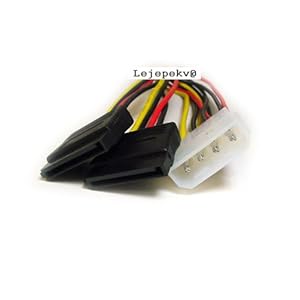 Sata Splitter Power Cable on Sata Serial Ata Splitter Power Cable 1 X 5 25 To 2 15 Pin Sata Power