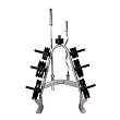TKO 843OPT-B Olympic Plate Tree with Bar Holders