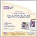 Westrim Strap Hinge Top-Loading Page Protectors, 12-Inch by 12-Inch, White, 5/Pkg