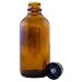 Amber Glass Bottle 4oz w/ Lid (24 pcs)