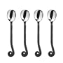 Gourmet Settings Treble Clef Stainless Steel Minispoons.  Set of 4