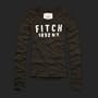 Abercrombie & Fitch Women Logo Long Sleeve Tee - Dark Brown (Size: XS)