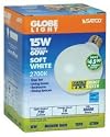 15-watt globe compact fluorescent bulb