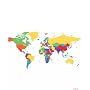 Duschvorhang Wannenvorhang Weltkarte "The World" M&hellip von Leguana