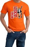 Michael Jackson 80's Legend King of Pop HALO 1958 - 2009 Moonwalk Classic Memorial Adult Orange T-Shirt Tee Shirt