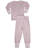 Baby Steps - Infant Girls Long Sleeve Striped Pajama Set, White, Pink (Size 24Months)