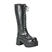 Goth Boots Ranger302 Black High Lace Goth Boots