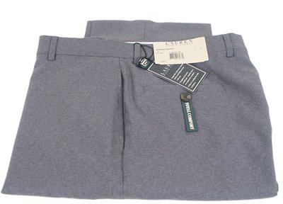 Dress Model Medium on Men   S Flat Front Solid Medium Gray Wool Dress Pants     Size 35 X32