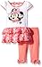Disney Girls' 2 Piece Minnie Tunic With Tier Ruffle and Legging Set