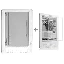 Clear Semi-transparent Amazon Kindle DX E-Book Reader Silicone Rubber Skin Case + Kindle DX Anti Scratch LCD Screen Protector