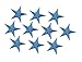 (Set of 10) Star - 3/4