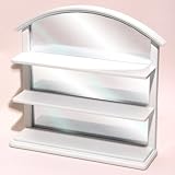 Open Shelf Bathroom Display Cabinet