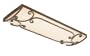 World Imports 7204-35 Bristol Collection 4-Light Linear Fluorescent Flush Mount, Antique Oak