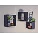 Mahogany Stained Wall Cubbies - Set of 3 Image