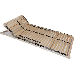 PRO 7-Zonen Lattenrost Kopfteil verstellbar, Mittelgurt, 28-Leisten 140x200cm FB250 (bis 250kg)