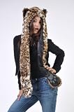 Leopard Full Animal Hood /Animal Hat 3 in 1 Function