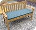 2 Seater Green Check Bench Cushion