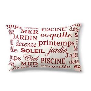 Outdoor Soleil Red Lumbar Pillow - Grandin Road