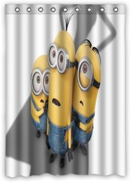 Custom Minions Window Curtain Drapery/Panels/Treatment Polyester Size 52w x 72h inches(One Piece)