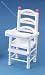 Dollhouse Miniature White Wood Handpainted High Chair