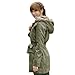 Hee grand Women Winter Faux Fur Coat Winter Coats for Women Warm Parka Jackets for Women Hood Jacket Army Green M 8
