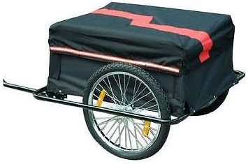 Bicycle Bike Cargo Trailer Cart Carrier Runner Shopping Storage Red