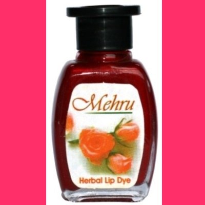 Mehru Lip Dye, Natural Herbal Lip Stain - Rose Pink