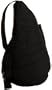 AmeriBag Classic Distressed Nylon Healthy Back Bag tote Large,Black,one size