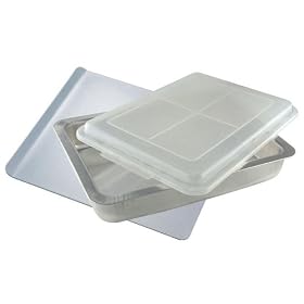 Airbake Natural Large Cookie and Covered Cake Pan by T-Fal