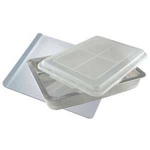 Airbake Natural Large Cookie and Covered Cake Pan by T-Fal