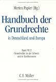 Handbuch der Grundrechte in Deutschland und Europa