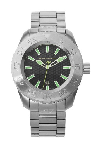 Android Men's Divemaster Maxjet Automatic Honeycomb Dial Stainless Steel Bracelet Watch