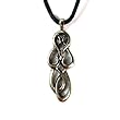 Goddess of Spirituality for Self Realization Pewter Pendant with Black Corded Necklace