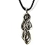 Goddess of Spirituality for Self Realization Pewter Pendant with Black Corded Necklace