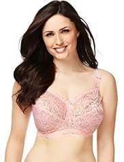 Total Support Non-Wired All-Over Fleur Lace B-G Bra