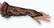 Fingerless Gauntlet Long Lace Gloves with Ruffle