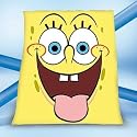 Herding Spongebob 757560035 Fleecedecke Schwammkopf "Gesicht" 130x160 cm