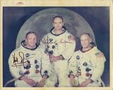 Apollo 11 Signed 8x10 Photo w/ Astronauts Buzz Aldrin, Neil Armstrong, and Michael Collins