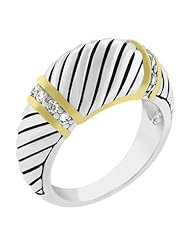 Striped Antique Oval Ring